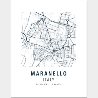 maranello simple map Posters and Art